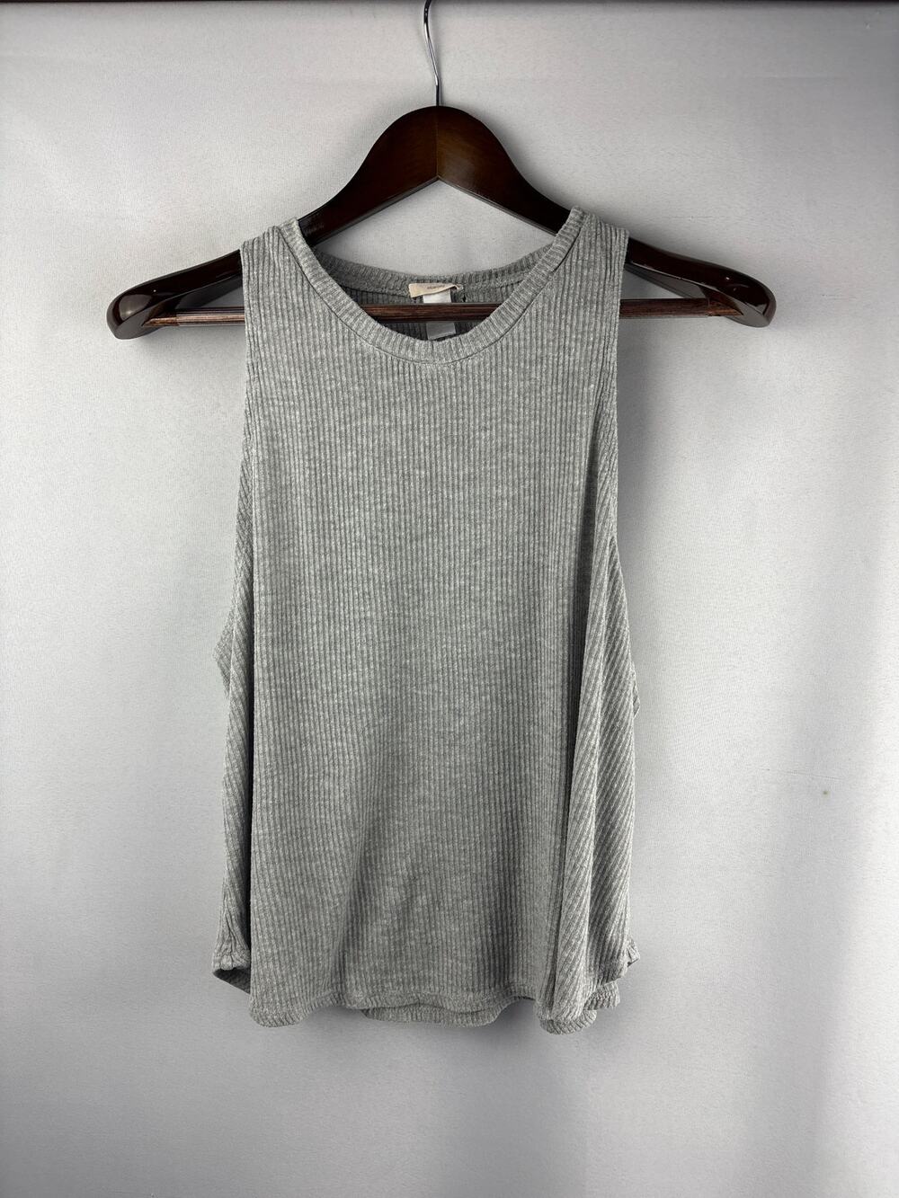 Women’s Everjey Small Light Gray Ribbed Tank Top